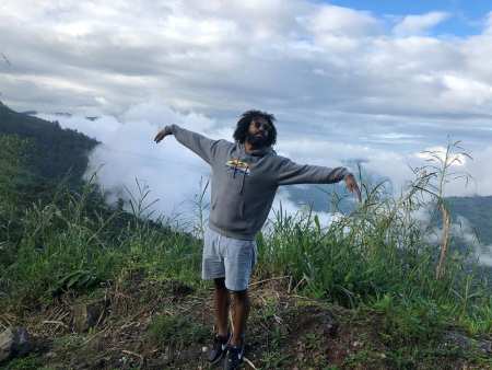 Daveed Diggs enjoying the scenery of Blue Mountain, Saint Catherine, Jamaica. Know more about Daveed Diggs' current relationship status.