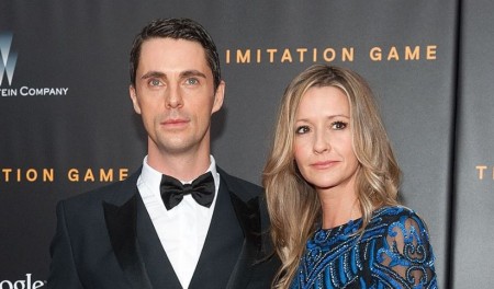 Matthew Goode and his wife, Sophie Dymoke at the premiere of The Imitation Game on November 17, 2014 in New York City.