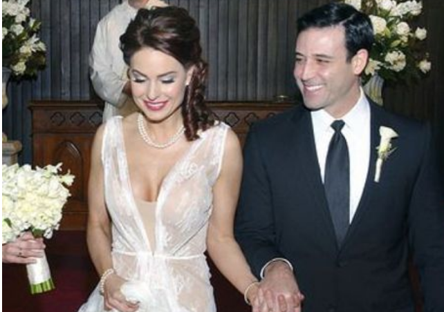 Heather Zumarraga With Her Husband Daniels Zumarraga At Their Wedding Day