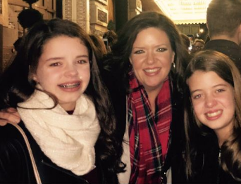 Robin Baumgarten And Her Beautiful Daughters Ann And Marry enjoying a night out to watch the Hamilton rock show