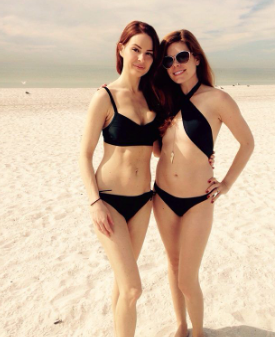 Heather Zumarraga With Her Friend At Their Vacation