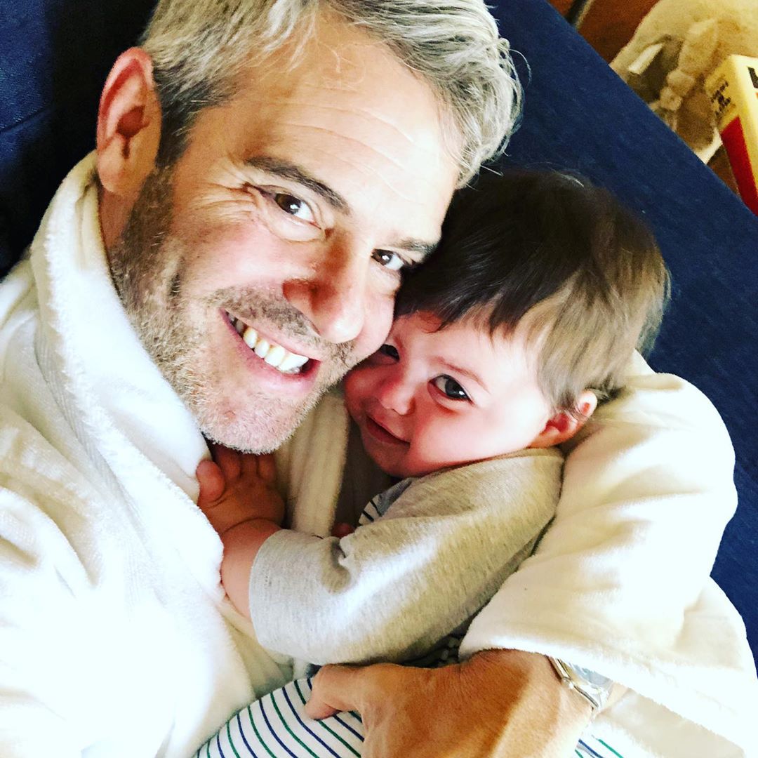 Andy's with his one year old son, Benjamin