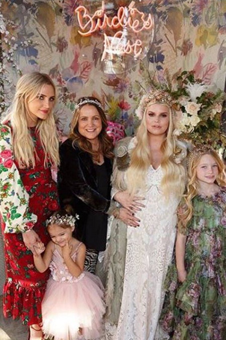 Jessica Simpson and Eric Johnson's wedding was participated by their two older daughters, Maxwell, and Ace
