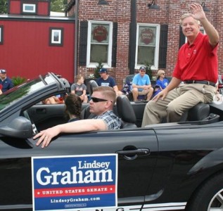 Lindsey Graham Promotional Campaign in His Luxurious Ride
