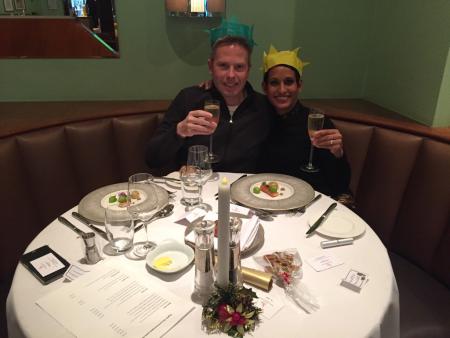 Naga Munchetty and James Hagger celebrating the Christmas Eve of 2016. Do you know how the married couple first met? 