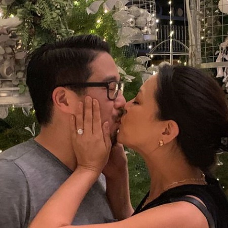 KTLA's News Presenter, Cher Calvin, got engaged to her boyfriend Aki Oshima in December 2019.