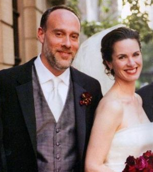 Elizabeth Vergas With Her Ex-Husband Mach Cohn At Their Wedding Ceremony