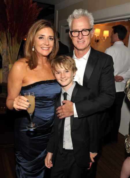 John Slattery and Talia Balsam with their son, Harry Slattery. Know more about John and Talia's current marital status.
