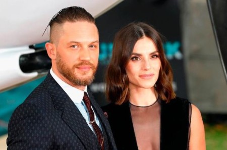 Tom Hardy and his second wife, Charlotte Riley. The actor couple married in 2014 and has two sons.