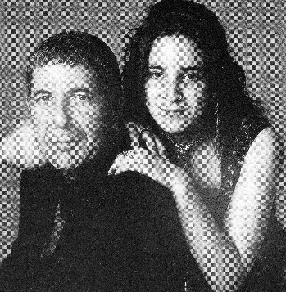 Leonard Cohen with his daughter