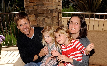 Joel Gretsch has two daughters from his marital life with wife, Melanie