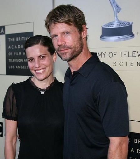 Joel Gretsch with his wife, Melanie Shatner