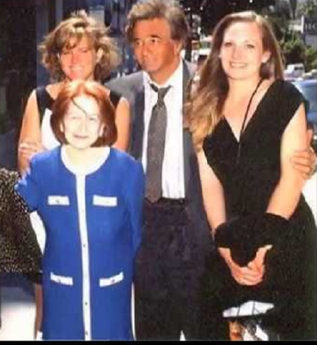 Peter Falk with his first wife, Alyce Mayo and two adopted daughters, Catherine and Jackie