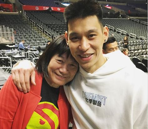 Jeremy Lin With His Mother