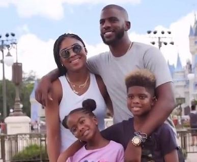 Jada Crawly And Her Husband Chris Paul With Their Son Christopher Emmanuel Paul And Daughter Camryn Alexis Paul