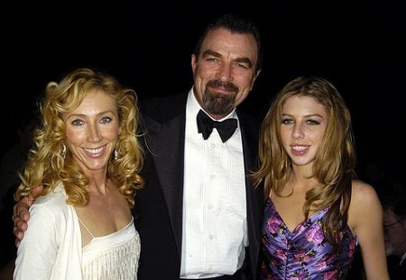 Tom Selleck with his current wife, Jillie and a daughter, Hannah 