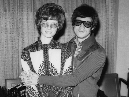 Linda Lee Cadwell and her first husband Bruce Lee during their young age