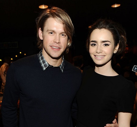 Lily Collins and Chord Overstreet in 2012