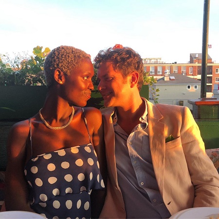 Queen & Slim star Turner-Smith shared a photo with her partner Joshua on August 2019