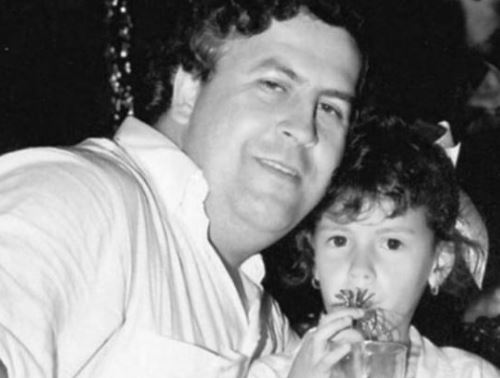  Little Manuela Escobar And Her Father Pablo Escobar