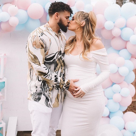 The new parents, Cory Wharton and Taylor Selfridge Shared a Baby Bump Photo in October 2019 via Instagram