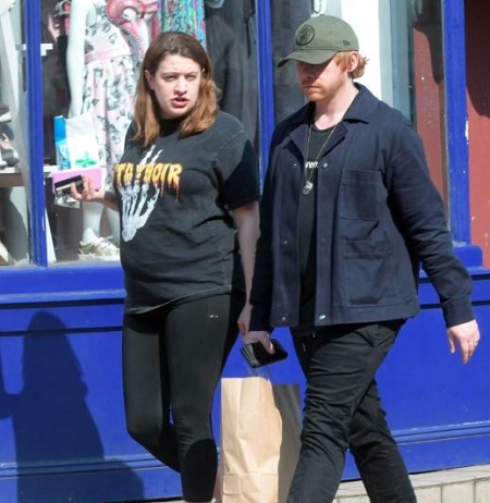 Harry Potter﻿'s Rupert Grint and his longtime love Georgia Groome are about to become parents.