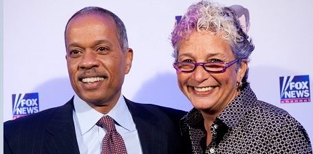 Susan Delis with her husband, Juan Williams