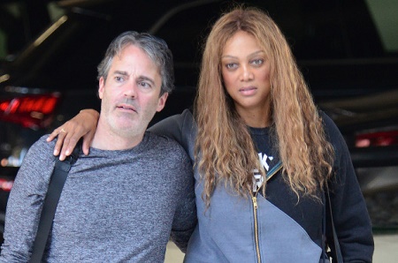 American television personality,Tyra Banks' Dating a dad of one, Louis Belanger-Martin