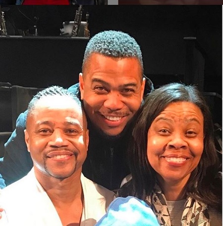 April Gooding with her two Older Brothers Cuba Gooding Jr., and Omar Gooding 