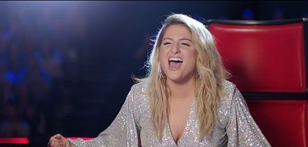 Meghan Trainor as coach on The Voice UK