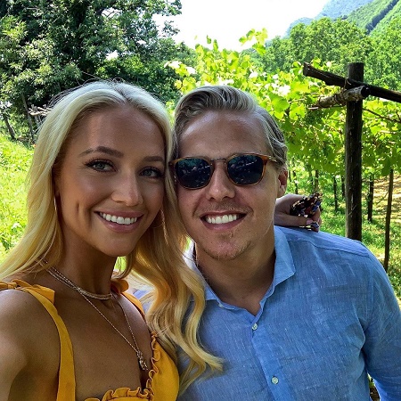 Ashley Brewer and Hampus Lindholm Take a Selfie Together