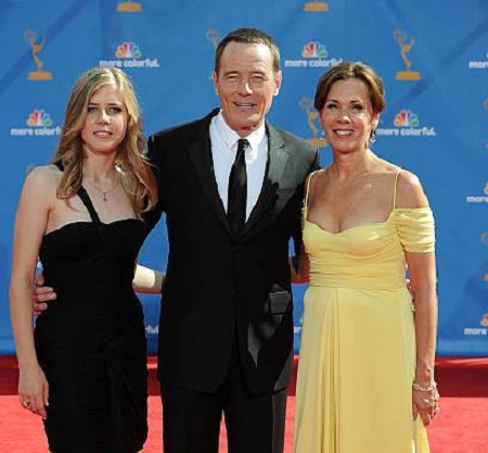 Bryan Cranston with his Second wife, Robin Dearden, and Daughter, Taylor Dearden Cranston 