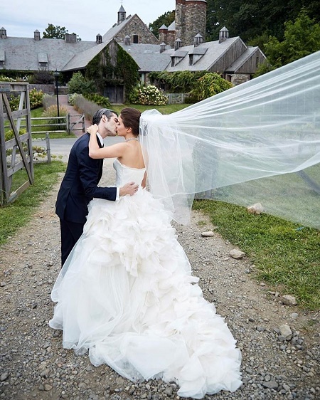 The Wedding Picture of Alaia Baldwin and Andrew Aronow 