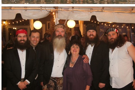 Kay and Phil Robertson With Their Four Sons