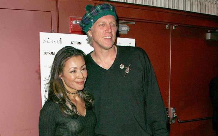 Ann Curry with her husband, Brian Wilson Ross.