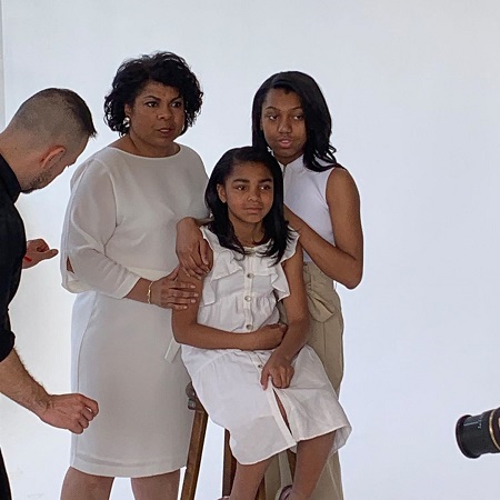  April Ryan With Her Daughters, Ryan and Grace