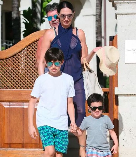  Lauren Silverman With Her Eldest Son, Adam, and Youngest Son, Eric