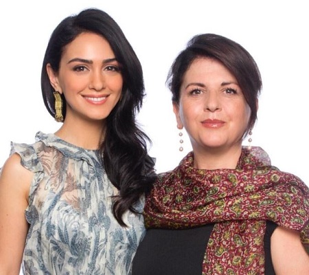 The Iranian-American actress Nazanin Boniadi with her beloved mother