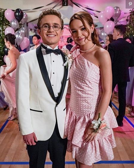 Sean Giambrone's Captured The Photo With Actress, Sadie Stanley at The Goldbergs' Pink Promo 