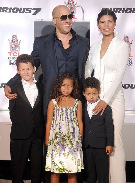 Actor Vin Diesel and His 13 Years of Girlfriend, Paloma Jimenez With Their Three Children