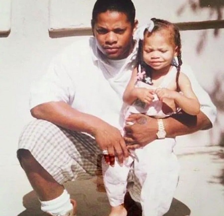 Erin Bria with her Late Father, Eazy-E