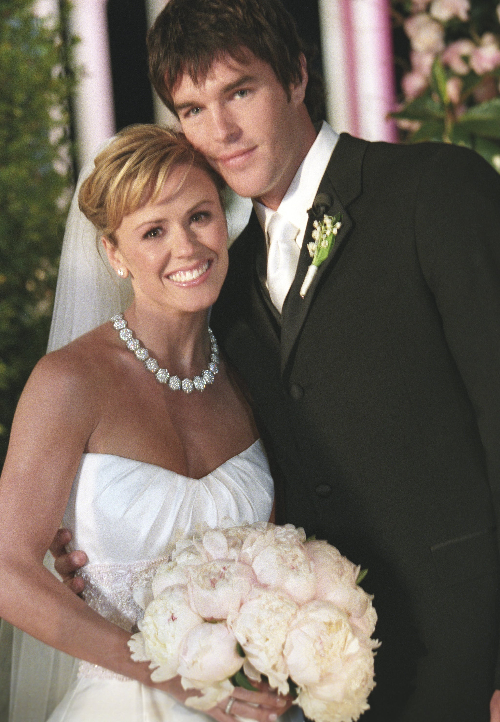 Trista Sutter with her handsome husband Ryan Sutter on their wedding day.