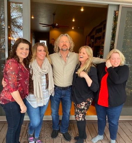 Kody Brown With His current wife Robyn and three ex-wives.