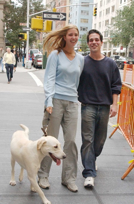 Ivanka and Hersch Greg With Their Dog Tyler in New York City in 2001.