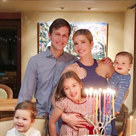 Jared Kushner and Ivanka Trump With Their Three Children