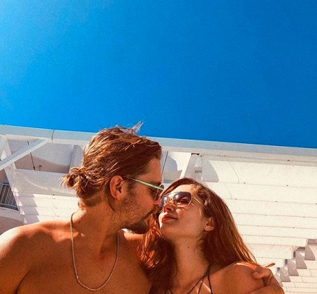  Luke Grimes And His Wife, Bianca Rodrigues at Los Angeles California