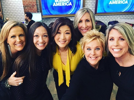 Juju Chang With Her Co-Anchors At Good Morning America