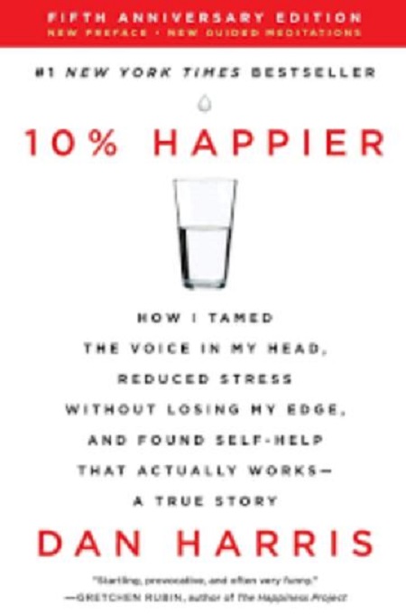  The cover of the book '10% Happier' by author Dan Harris