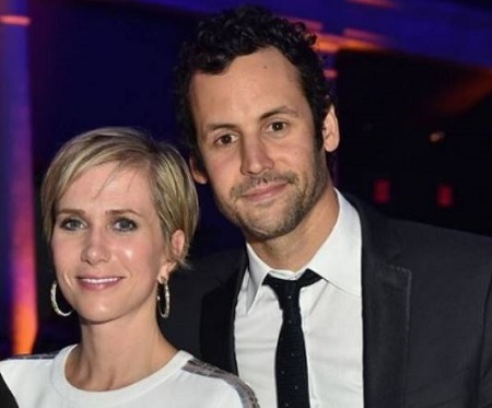 The actress, comedian, Kristen Wiig with her fiance Avi Rothman.