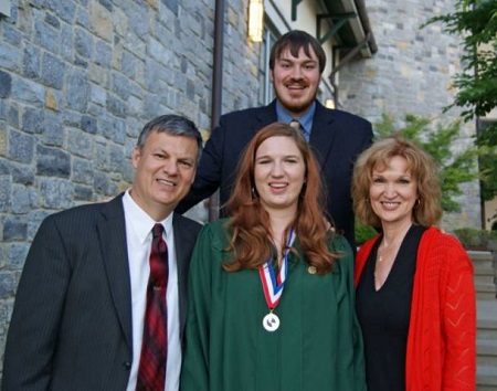 Lisa Spencer with her husband Brady, son Nick Spencer (back), and daughter Ali Nicole Spencer.